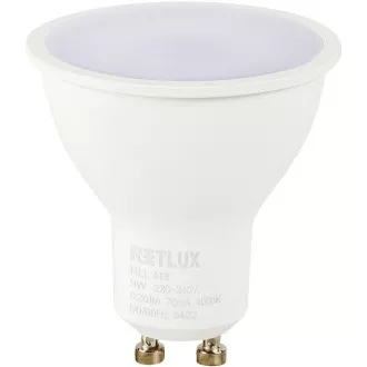 RLL 418 GU10 bulb 9W CW RETLUX RLL 418 GU10 bulb 9W CW RETLUX