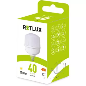 RLL 446 T120 E27 bulb 40W WW RETLUX RLL 446 T120 E27 bulb 40W WW RETLUX