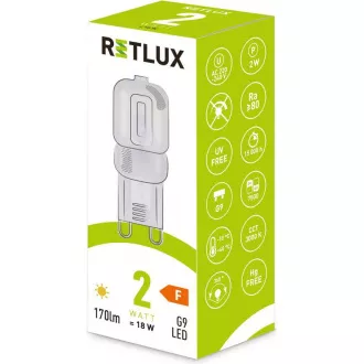RLL 461 G9 2W LED WW              RETLUX