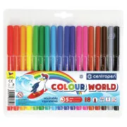 Popisovač Centropen 7550/18 18 barev válcový hrot 1mm