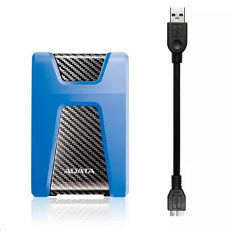ADATA Externí HDD 1TB USB 3.1 DashDrive Durable HD650, modrý (gumový, nárazu odolný) ADATA Externí HDD 1TB USB 3.1 DashDrive Durable HD650, modrý (gumový, nárazu odolný)