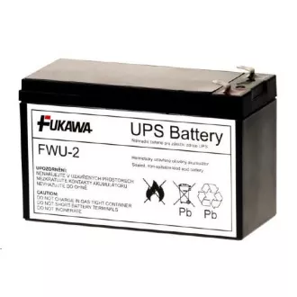 Baterie - FUKAWA FWU-2 náhradní baterie za RBC2 (12V/7, 2Ah, Faston 250), životnost 5let Baterie - FUKAWA FWU-2 náhradní baterie za RBC2 (12V/7, 2Ah, Faston 250), životnost 5let