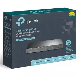 TP-Link OMADA JetStream switch TL-SG2210P (8xGbE, 2xSFP, 8x PoE+, 61W, fanless) TP-Link OMADA JetStream switch TL-SG2210P (8xGbE, 2xSFP, 8x PoE+, 61W, fanless)