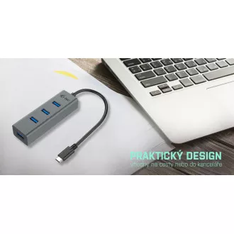 i-tec USB-C Metal 4-portový HUB i-tec USB-C Metal 4-portový HUB