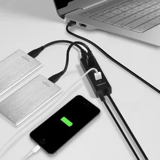 AXAGON HUE-S2BP, 4x USB 3.0 CHARGING hub, vč. AC adaptéru, kabel USB-A 1.2m AXAGON HUE-S2BP, 4x USB 3.0 CHARGING hub, vč. AC adaptéru, kabel USB-A 1.2m