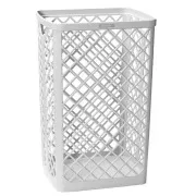 Koš odpadkový Katrin 40L 50x32x26,5cm závěsný šíťovaný bílý