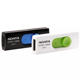 ADATA Flash Disk 32GB UV320, USB 3.1 Dash Drive, černá/modrá ADATA Flash Disk 32GB UV320, USB 3.1 Dash Drive, černá/modrá