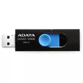 ADATA Flash Disk 128GB UV320, USB 3.1 Dash Drive, černá/modrá ADATA Flash Disk 128GB UV320, USB 3.1 Dash Drive, černá/modrá