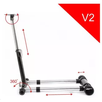 Wheel Stand Pro, stojan na volant a pedály pro Thrustmaster SPIDER, T80/T100, T150, F458/F430, červený Wheel Stand Pro, stojan na volant a pedály pro Thrustmaster SPIDER, T80/T100, T150, F458/F430, červený