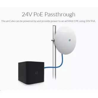 UBNT airCube AC [router/AP 2.4GHz+5GHz 802.11n/ac, 2x2MIMO, 300Mbps+866Mbps, 4x1000Mbps Ethernet, PoE passthrough]