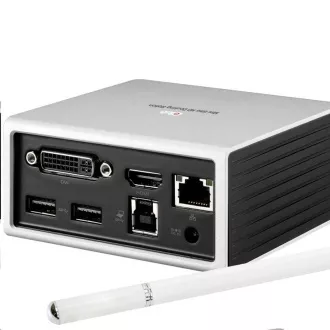 Club3D Dokovací stanice USB-A 8v1, 1xHDMI, 1xDVI, 4xUSB, 1xRJ45, 1x3.5mm, šedá