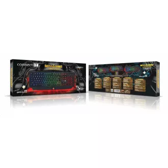 CONNECT IT BATTLE RNBW klávesnice pro hráče, CZ/US CONNECT IT BATTLE RNBW klávesnice pro hráče, CZ/US