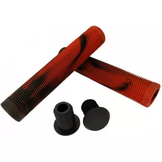 Náhradní grip na řídítka freestyle koloběžky TPR Grip (EDGE Black-red), 2ks Náhradní grip na řídítka freestyle koloběžky TPR Grip (EDGE Black-red), 2ks