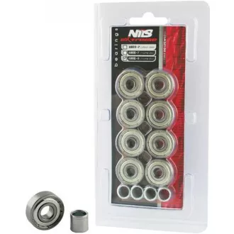 Náhradní ložiska NEX ABEC-9 RS Carbon v boxu, 8ks Náhradní ložiska NEX ABEC-9 RS Carbon v boxu, 8ks