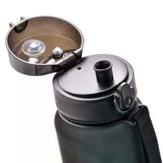 Tritanová sportovní láhev MTR, 1000 ml, Černo-zelená