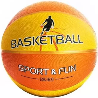 Basketbalový míč, velikost 7, žluto-oranžový Basketbalový míč, velikost 7, žluto-oranžový