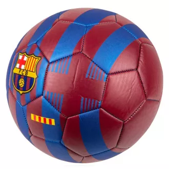 Fotbalový míč FC Barcelona s pruhy vel. 5, červeno-modrý Fotbalový míč FC Barcelona s pruhy vel. 5, červeno-modrý