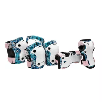 Sada 3 dětských chráničů MOVINO, modro-bílé, M Sada 3 dětských chráničů MOVINO, modro-bílé, M