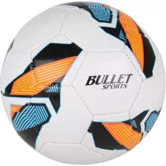 Fotbalový míč Bullet Sports vel. 5, bílo-oranžový