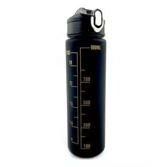 Motivační sportovní láhev 3v1, 2000 ml + 900 ml + 300 ml, Černá Motivační sportovní láhev 3v1, 2000 ml + 900 ml + 300 ml, Černá