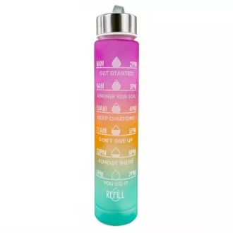 Motivační sportovní láhev 3v1, 2000 ml + 900 ml + 300 ml, Černá Motivační sportovní láhev 3v1, 2000 ml + 900 ml + 300 ml, Černá