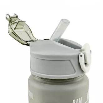 Motivační sportovní láhev 3v1, 2000 ml + 900 ml + 300 ml, Černá Motivační sportovní láhev 3v1, 2000 ml + 900 ml + 300 ml, Černá