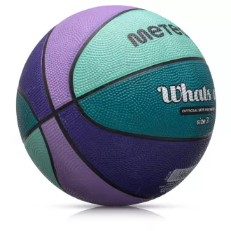 Basketbalový míč MTR WHATS UP, vel. 3, fialovo-modrý Basketbalový míč MTR WHATS UP, vel. 3, fialovo-modrý