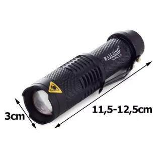 AKU svítilna Bailong BL-1812, LED CREE XM-L T6 ZOOM