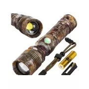 Taktická svítilna Bailong ZOOM CREE LED, camo