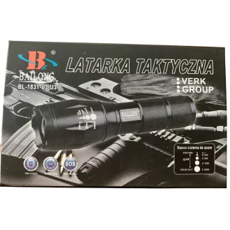 Svítilna Bailong BL-8668, LED typu CREE XM-L T6 + výstražná násada Svítilna Bailong BL-8668, LED typu CREE XM-L T6 + výstražná násada