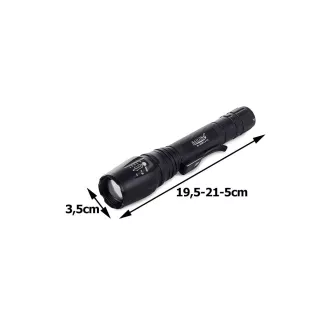 Svítilna Bailong BL-8668, LED typu CREE XM-L T6 + výstražná násada Svítilna Bailong BL-8668, LED typu CREE XM-L T6 + výstražná násada