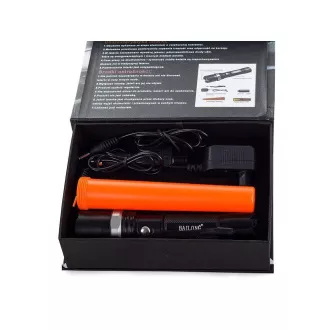 Svítilna Bailong BL-8626, LED typu CREE XPE + výstražná násada