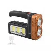 AKU Svítilna LED CREE XM-L T6 + solární napájení