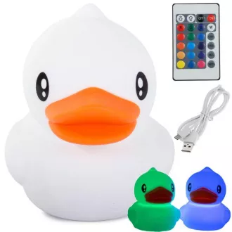 Dětská noční LED lampička KAČENKA + RGB ovládání Dětská noční LED lampička KAČENKA + RGB ovládání