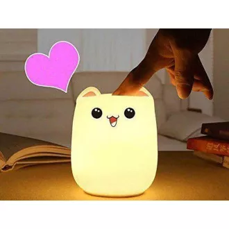 Dětská noční LED lampička KOČKA RGB Dětská noční LED lampička KOČKA RGB