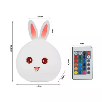 Dětská noční LED lampička KRÁLÍČEK RGB Dětská noční LED lampička KRÁLÍČEK RGB