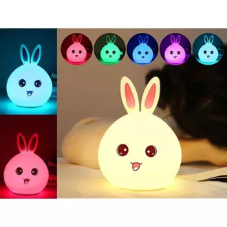 Dětská noční LED lampička KRÁLÍČEK RGB Dětská noční LED lampička KRÁLÍČEK RGB