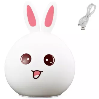Dětská noční LED lampička KRÁLÍČEK + USB kabel