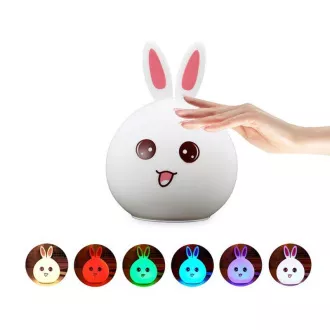 Dětská noční LED lampička KRÁLÍČEK + USB kabel