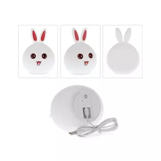 Dětská noční LED lampička KRÁLÍČEK + USB kabel