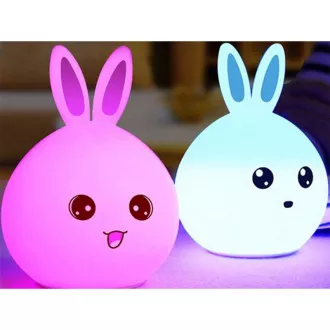 Dětská noční LED lampička KRÁLÍČEK + USB kabel