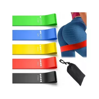 Sada fitness odporových gum, 5 ks Sada fitness odporových gum, 5 ks