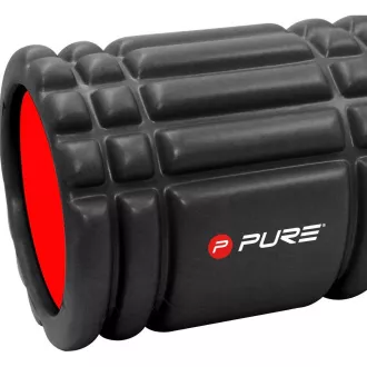 Fitness masážní válec PURE 2 IMPROVE 33x15 cm, Černá