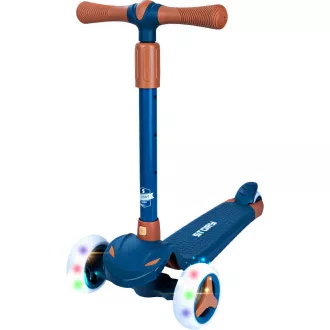 Dětská tříkolová koloběžka Story Mini Friends s LED kolečky scooter , modrá Dětská tříkolová koloběžka Story Mini Friends s LED kolečky scooter , modrá