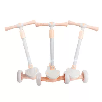 Dětská tříkolová koloběžka Story Mini Friends s LED kolečky scooter , bílá Dětská tříkolová koloběžka Story Mini Friends s LED kolečky scooter , bílá