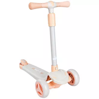 Dětská tříkolová koloběžka Story Mini Friends s LED kolečky scooter , bílá Dětská tříkolová koloběžka Story Mini Friends s LED kolečky scooter , bílá