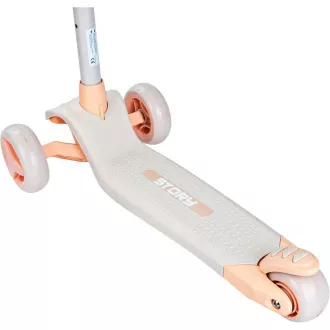 Dětská tříkolová koloběžka Story Mini Friends s LED kolečky scooter , bílá Dětská tříkolová koloběžka Story Mini Friends s LED kolečky scooter , bílá