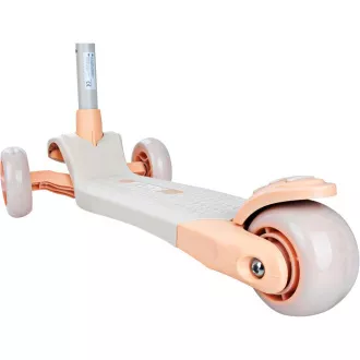 Dětská tříkolová koloběžka Story Mini Friends s LED kolečky scooter , bílá Dětská tříkolová koloběžka Story Mini Friends s LED kolečky scooter , bílá