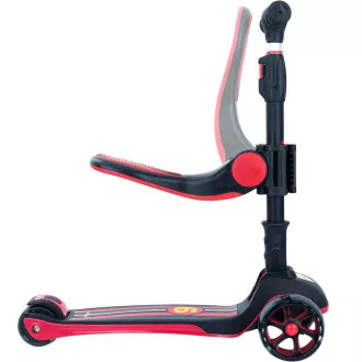 Dětská tříkolová koloběžka Story 2v1 Deluxe se svítícími kolečky mini scooter, černo-červená Dětská tříkolová koloběžka Story 2v1 Deluxe se svítícími kolečky mini scooter, černo-červená