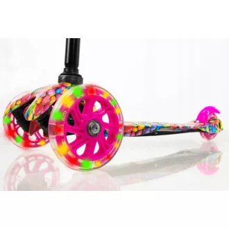Koloběžka tříkolová MINI SCOOTER se svítícími kolečky, BONBON Koloběžka tříkolová MINI SCOOTER se svítícími kolečky, BONBON